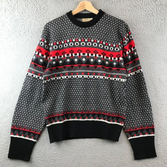 Vintage 60's Orlon By Campus Men's Knit Sweater Made In USA - Picture 1 of 7